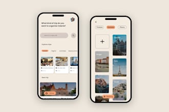 build a modern ios and android app UI UX design