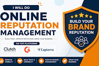 do online reputation management on clutch, g2, ORM and capterra