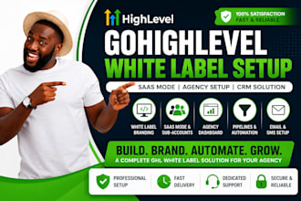 build customize go high level white label CRM saas mode and agency account