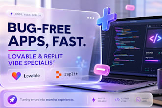 make and fix your vibe coded or make custom web application with vibe coding