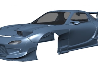design custom car parts wide body kits gt wings front splitter overfend 3d print