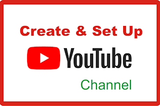create and set up youtube channel with seo settings