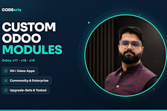 develop a custom odoo module and odoo app for your exact workflow