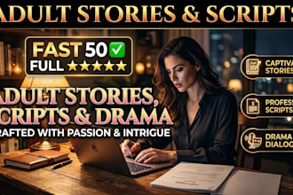 write adult stories, scripts, and drama fast