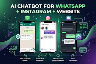 build an ai chatbot for whatsapp, instagram and website