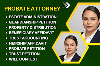 be your probate lawyer for succession, trusts, inheritance and property matters