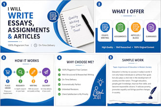 write professional essays, research summaries, academic content, and articl