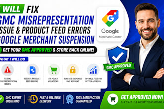 fix gmc misrepresentation issue product feed errors google merchant suspension