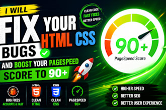 fix your HTML CSS bugs and boost your pagespeed score