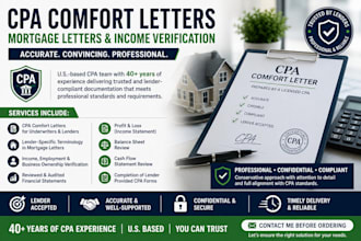 do CPA letters and lender compliant financial documentation