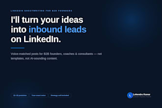 write viral linkedin posts for b2b founders for inbound leads