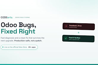 fix odoo bug, error, and broken module