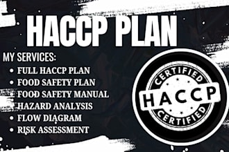 review, update, audit, and improve your existing haccp plan for compliance