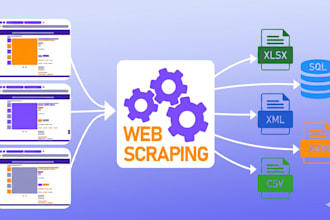 build a custom web scraper and extract data to excel