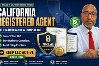 help with california registered agent service and llc maintenance
