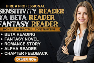 sensitivity reader, beta reader, ya beta reader, romance fantasy beta reading