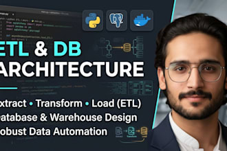 build python etl pipeline and postgresql database architecture