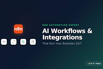 build n8n automation, n8n ai agent, n8n workflow and ai automation