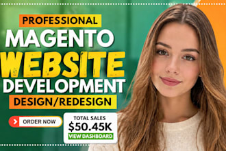 design and develop magento website, migrate, upgrade, optimize magento website