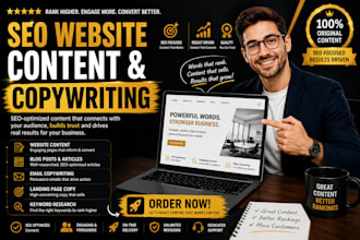 be your SEO website content writer and website copywriter