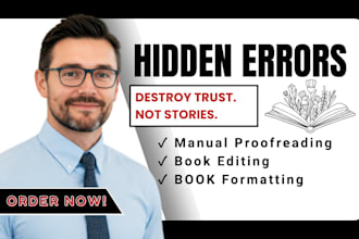 proofread, edit nonfiction book, format romance fiction novel for publishing