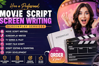 do scripts formatting, script coverage, script breakdown, movie script