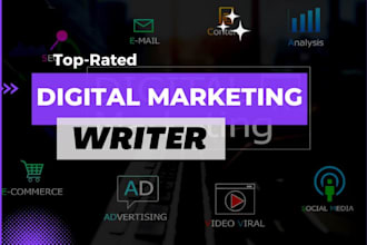 write SEO digital marketing blog posts and article writing