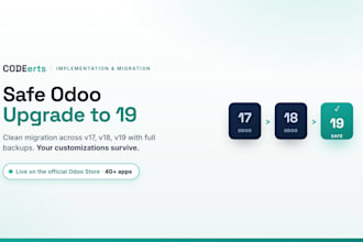 do odoo migration, odoo implementation, setup and upgrade