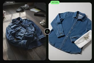 edit and retouch product photos for ecommerce and vinted