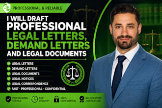 draft professional legal letters, demand letters and legal documents