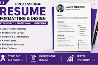 professionally format and redesign your resume