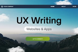 create UX copy for your website and app