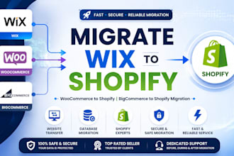 migrate wix to shopify woocommerce to shopify bigcommerce to shopify migration