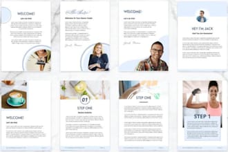 design ebook, lead magnet, fillable form, workbook, freebie and canva template