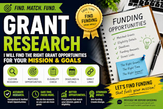 research grant opportunities for nonprofits, startups, and small businesses