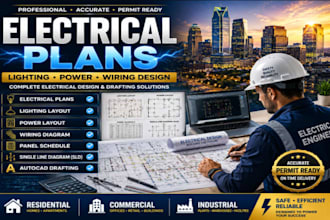 design electrical plans lighting power layout panel schedule and sld