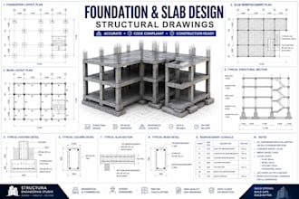 design professional foundation and slab structural drawings