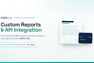 build odoo qweb report and api integration