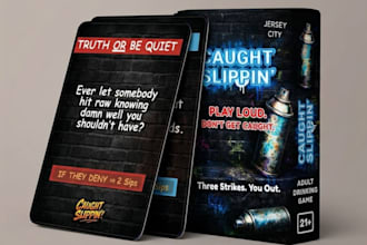 design card game board game art rulebook card box mockup