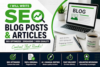 write SEO optimized ai blog posts and articles