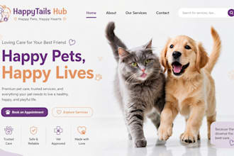 design wix pet website studio website online store website