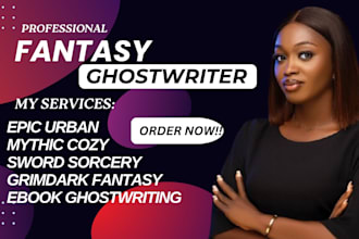 ghostwrite epic fantasy, urban fantasy and grimdark ebooks