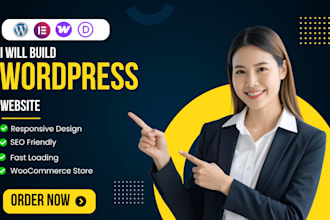 design a responsive wordpress website with elementor