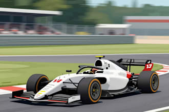 do racing car and automotive illustration in vector art