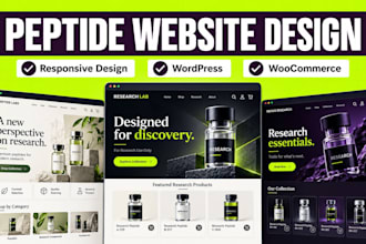 build peptide website,peptide research website,peptide woocommerce,peptide store