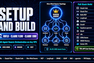 setup ruflo claude code multi agent swarm orchestration pipeline mcp langgraph