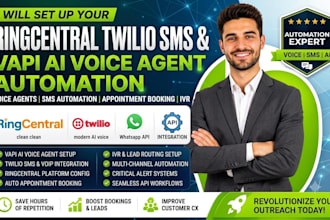setup twilio ringcentral sms automation vapi ai voice agent appointment booking