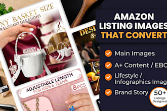 design amazon listing images and infographics