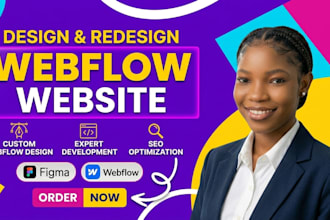 design and develop webflow website, figma to webflow, webflow expert