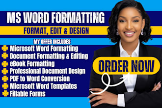 format edit create fix microsoft word document design report as a ms word expert